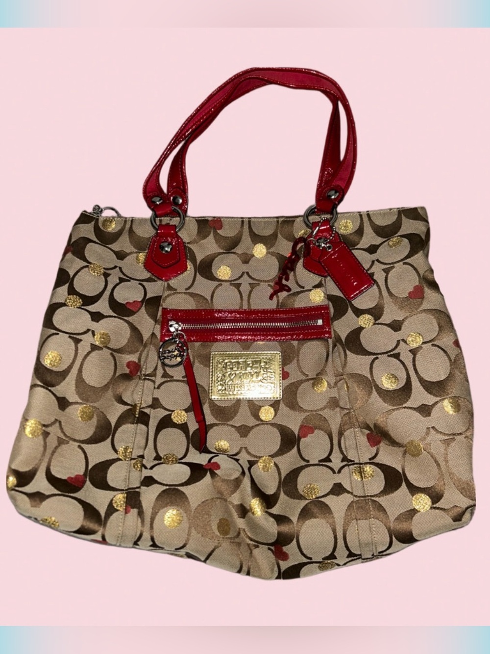 Vintage Y2K Coach Poppy tote
